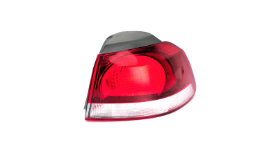 Stop spate lampa VW Golf VI (5K), 10.2008-2013 Model Hatchback, partea Dreapta, partea exteRioara, tip bec W16W+WY21W, cu suport becuri, fumurie, Hella