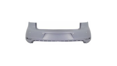 Bara spate Vw Golf 6 (5k) 10.2008- Model Gti/Gtd, Grunduita, cu gauri senzori parcare, 5K6807417HGRU