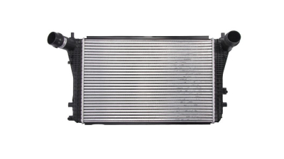 Intercooler VW Golf VI, 07.2009-07.2013, Jetta (1B), 02.2011-2018, Beetle (5C1), 04.2011-, motor 2.0 TDI 103kw, diesel, cu/fara AC, aluminiu brazat/plastic, 615x398x32 mm, SRLine, 