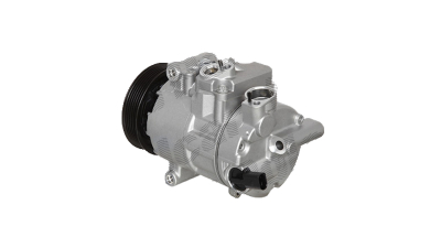 Compresor aer conditionat Audi A1 (8X), 2010-2018, motor 1.2 TFSI, 63kw, 1.4 TFSI, 90/136kw, benzina; 1.6 TDI, 66/77kw, 2.0 TDI, 105kw, diesel, rola curea 110 mm, 6 caneluri, Tip Sanden/Denso/Delphi: PXE14/6SEU14/CVC