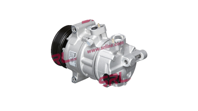 Compresor aer conditionat Audi A1 (8X), 2010-2018, motor 1.2 TFSI, 63kw, 1.4 TFSI, 90/136kw, benzina; 1.6 TDI, 66/77kw, 2.0 TDI, 105kw, diesel, rola curea 110 mm, 6 caneluri, Tip Sanden/Denso/Delphi: PXE14/6SEU14/CVC