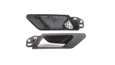 Maner usa interior Volkswagen Golf 6 (5k), 10.2008-, fata+spate, Stanga, negru; cu tija cromata