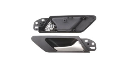 Maner usa interior Volkswagen Golf 6 (5k), 10.2008-, fata+spate, Dreapta, negru; cu tija cromata