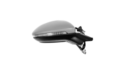 Oglinda usa exterioara VW GOLF 7 (5K), 2016-2020; GOLF 8, 11.2019-, View Max, partea dreapta, reglare electrica; grunduit; incalzit; sticla convexa; geam cromat; rabatabil; memorie; cu semnalizare; cu functie de unghi mort, cu foot lamp