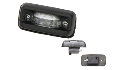 Lampa numar Volkswagen Polo (86c), 08.1981-1990, spate, 12V; negru; omologare: ECE