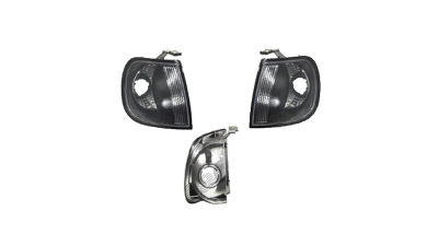 Lampa semnalizare fata VW Polo (6n) Hatchback, 10.1994-08.1999, partea Stanga+Dreapta, Fata, negru, transparent; tuning; Omologare: ECE, Taiwan