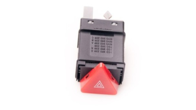 Buton avarie Vw Lupo (6x1/6e1), 05.1998-07.2005, Vw Polo (6kv) Classic/Combi, 2000-06.2001, Vw Transporter (T4)/Caravelle/Multivan, 07.1990-03.2003, comutator, releu, 6N0953235B,