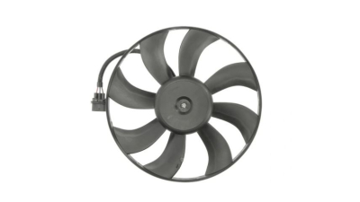GMV ventilator radiator VW Polo GTI (9N), 2005-2009, motor 1.9 TDI, diesel, 390 mm; 3 pini, tip Temic