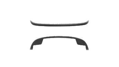 Spoiler bara fata fata Vw Polo (6n2) Hatchback, 10.1999-09.2001, negru, 6N0805903EB41