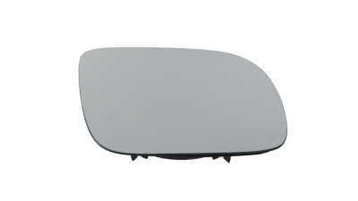 Geam oglinda exterioara cu suport fixare VW Lupo (6x1/6e1), 02.2001-07.2005; Polo (6n2) Hatchback, 10.1999-09.2001, partea Dreapta, incalzit; sticla convexa; geam cromat; mic, Aftermarket