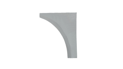 Segment reparatie aripa fata Vw Polo (9n/9n3) 10.2001-08.2009, parte montare stanga, partea din spatele rotii, 952601-8, Aftermarket