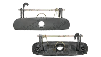Maner usa exterior Vw Polo (9n), 10.2001-04.2005, Vw Polo (9n3), 04.2005-08.2009, negru/grunduit, usa spate de la portbagaj, haion