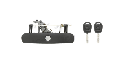 Maner exterior deschidere usa Vw Polo (9n) 10.2001-04.2005, Vw Polo (9n3) 04.2005-08.2009, Spate, pentru portbagaj, negru, cu butuc cu 2 chei, 
