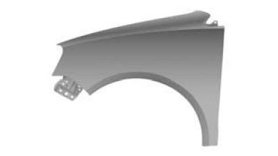 Aripa fata VW Polo (9N3) Hatchback, 04.2005-08.2009, partea Dreapta, fara gaura pentru semnalizare, 6Q0821106E, 952702