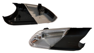 Lampa semnalizare oglinda Skoda Octavia 2/Tour 2 (1z3/1z5), 06.2004-12.2012, Vw Polo (9n3), 04.2005-08.2009, cu LED , alba , omologare ECE, cu capac, 1Z0949102C, Dreapta