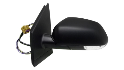 Oglinda usa exterioara VW Polo (9n3), 04.2005-08.2009, partea Stanga, reglare electrica; carcasa neagra; incalzit; sticla asferica; geam cromat; cu Lucas, View Max