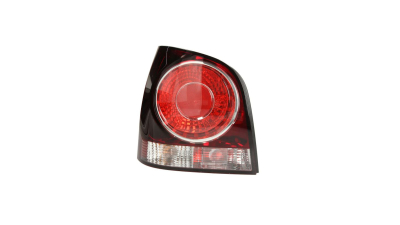 Stop spate lampa VW Polo (9N3), 04.2005-08.2009, partea Stanga, cu lampa ceata, cu suport numar, rosie, Hella
