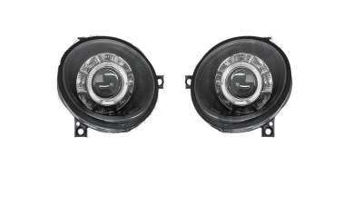 Set faruri tuning VW LUPO (6X1/6E1), 05.1998-07.2005, Taiwan, partea stanga+dreapta, pozitie pe LED;tip bec H9; manual/electric; negru, transparent; fara motor;