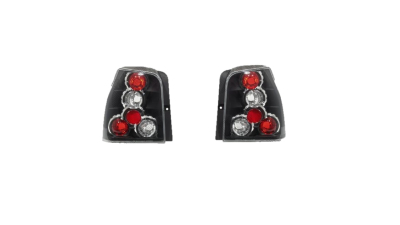Set stopuri tuning SEAT AROSA (6H), 05.1997-06.2004, VW LUPO (6X1/6E1), 05.1998-12.2002, Taiwan, partea stanga+dreapta, negru, transparent;