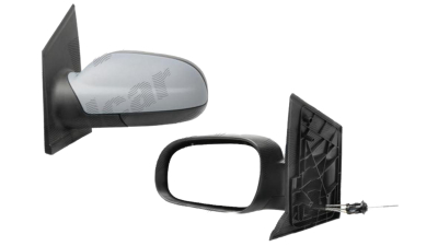 Oglinda exterioara VW Fox (5Z1) 04.2005- Partea Dreapta Convex Manuala Prin Cablu Fara Incalzire, carcasa grunduita