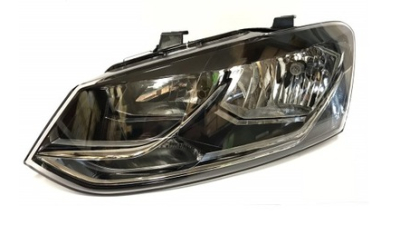 Far Vw Polo (6r), 05.2014-12.2017 Comfortline , Highline, Electric, tip bec H7+H7, omologare ECE, cu motoras, 6C1 941 005; 6C1941005; 6C1941005B, Stanga, marca Hella