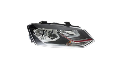 Far Vw Polo (6r) GTI, 05.2014- Electric, tip bec H7+H7, omologare ECE, cu motoras, 6C1 941 006 A; 6C1941006A, Dreapta, marca HELLA