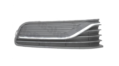 Grila bara Vw Polo (6r) 2014-, Fata partea Dreapta, Fara gaura pentru proiector, cu ornament cromat, 6C0854662A