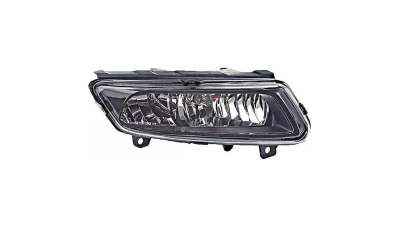 Proiector ceata VW Polo (6R), 08.2009-04.2014 (model GTI si R-Line) si Polo 05.2014-2017 Model Blue GT, R-Line, partea Stanga, negru, cu becuri, tip bec H8, cu lumini pentru curbe, Hella
