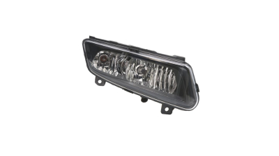 Proiector ceata VW Polo (6R), 08.2009-04.2014 (model GTI ) si Polo 05.2014-2017 Model Blue GT, R-Line, partea Dreapta, negru, cu becuri, Hella