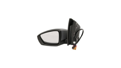 Oglinda exterioara VW Polo (6R) 08.2009-12.2017, Partea Stanga Crom Asferica Electrica Cu Incalzire, carcasa grunduita, cu semnalizare, conector patrat, VIEW Max, cu 6 pini, 12 gauri