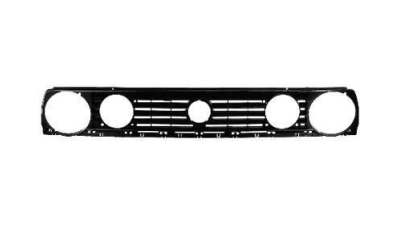 Grila radiator VW Golf 2 (19E/1G), 1983-1992, negru, Pentru modele cu 4 faruri, 191853653, 953405-5 diametru interior 14cm