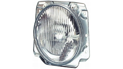 Far VW Golf 2 din 1983-1992, partea Dreapta/ Stanga cu rama,  cu sticla clara, fara motoras, cu rama, tip bec H4, manual/electric