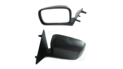 Oglinda exterioara Vw Golf 2 (19E/1G), 1988-1991, Vw Jetta 2 (16E/19E /1G2), 02.1988-12.1991, Stanga, Crom, manuala, Fara incalzire, carcasa neagra, Plana, View Max, 191857507; 191857507521AB; 191857521AB 9534513M