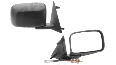 Oglinda exterioara Vw Golf 2 (19E/1G), 1988-1991, Vw Jetta 2 (16E/19E /1G2), 02.1988-12.1991, Dreapta, Crom, manuala, prin cablu, Fara incalzire, carcasa neagra, Convex, View Max, 191857508A; 191857508A522K; 191857522K 9534522M