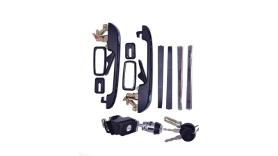 Set yale inchidere Vw Golf 2 (19e/1g), 08.1983-10.1991, cu chei, cu 2 butuci blocare usa, cu blocare portbagaj si apasati butonul de eliberare, cu blocare aprindere cu capac de combustibil, 191898081,