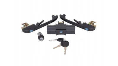 Set yale inchidere Vw Jetta (16e/19e /1g2), 02.1984-12.1991, cu chei, cu 2 butuci blocare usa, cu blocare portbagaj si apasati butonul de eliberare, cu blocare aprindere, 191898081,