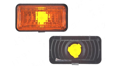 Lampa semnalizare laterala Seat Toledo (1l), 05.1991-1995; Ibiza/Cordoba (6k), 5.1993-1995 , fata, Stanga = Dreapta, soclu curbat; rectangular; W5W; portocaliu; fara suport becuri, TYC