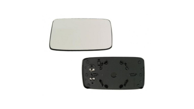 Geam oglinda Seat Ibiza/Cordoba (6K) 5.1993-2002, Vw Golf 3 (1H), 08.1991-04.1999, Vw Golf 4 Cabriolet (1Exo), 04.1998-10.2003, Vw Vento (1H2/1H5/1Hm), 01.1992-10.1998, Stanga, Crom, Fara incalzire