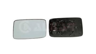 Geam oglinda Seat Ibiza/Cordoba (6K), 5.1993-08.1999 + Cordoba Vario 01.1998-, Vw Golf 3 (1H), 08.1991-04.1999, Vw Golf 4 Cabriolet (1Exo), 04.1998-10.2003, Vw Vento (1H2/1H5/1Hm), 01.1992-10.1998, Dreapta, Crom, Cu incalzire, Convex,