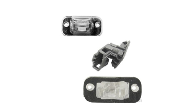 Lampa numar Volkswagen Polo (6kv) Classic, 11.1995-06.2001; Golf 3 (1h) (Hatchback +Cabrio), 08.1991-04.1999, spate, Stanga = Dreapta, cu suport becuri; 441-2101N-AE
