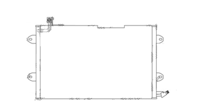 Condensator climatizare VW Golf III/Golf 3 CABRio, 07.1993-05.1998, motor 1.9 TDI, 66 kw/81kw diesel, cutie manuala/automata, full aluminiu brazat, 618 (569)x355x20 mm, fara filtru uscator