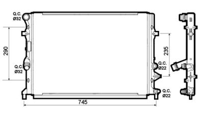 Radiator racire Best Auto Vest 954108A6