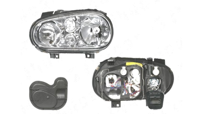 Far Volkswagen Golf 4 (1j) (Hb + Combi), 08.1997-09.2006; Golf 4 Cabriolet (1exo), 04.1998-10.2003 , fata, Stanga, H1+H7+PY21W+W5W; electric; fara motoras, AUTOPAL