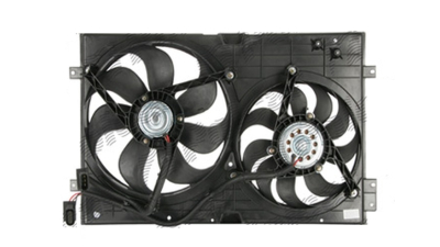GMV radiator electroventilator VW Golf IV, 08.1997-05.2004, motor 1.9 TDi, diesel, cutie manuala/automata, cu/fara AC, (250/60+220/60)W; 345/290 mm; 3+3 pini OEM/OES, 
