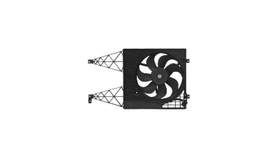 GMV radiator electroventilator VW Bora, 10.1998-05.2005, motor 1.6, 2.0, benzina, cutie manuala/automata, cu AC, 250 W; 345 mm; 2 pini, 