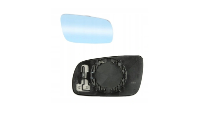 Geam oglinda Seat Arosa 1997-2000, Ibiza/Cordoba (6K), 07.1999-02.2002, Leon (1M1), 1999-2003, Toledo 2 (1M2), 1999-2002, Vw Bora 1998-2005, Golf 4 (1J) 1997-2003, Lupo , Passat 1997-2002 dreapta MARE , convexa incalzita , albastruie