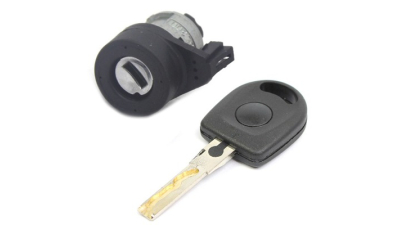 Butuc contact cheie pornire Vw Beetle 1998-05.2005, Bora 1998-2005, Golf 4 1J 1987-2006, Polo 9N 10.2001-04.2005, Passat B5 09.1996-11.2000, mecanism antivol cu bobina de sens, 3B0905855C,