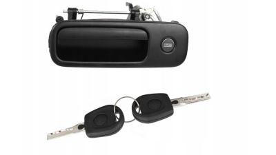 Maner usa exterioara Vw Golf 3 (1h) 08.91-04.99 Combi, Golf 4 (1j) (Hatch + Combi), 08.97-09.06, Polo (6n2) Hb, 10.99-09.01, Caddy Iii/Life (2k), 03.04-06.10 , Lupo (6x1/6e1), 05.98-12.02, spate, negru; cu chei; cu 1 usa, Comutator deschidere capota spate