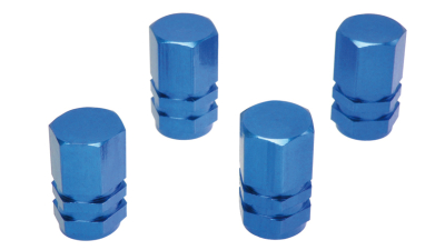 Set capacele auto Automax pentru ventil hexagon albastru , 4 buc.