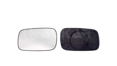 Geam oglinda Seat Inca (6K9), 11.1995-12.2003, Vw Caddy 2 (9U/9Kv), 11.1995-01.2004, Vw Passat, Sedan+Combi (B3 / B4), 03.1988-10.1996, Dreapta, Crom, Fara incalzire, Convex, BestAutoVest 357857522; 6K985752